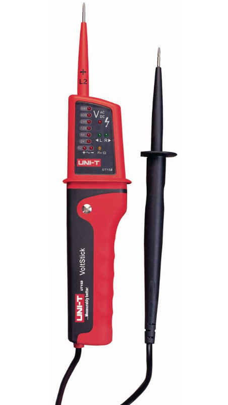 Uni-T-spænding og kontinuitetstester IP65 LED Visual/Sound