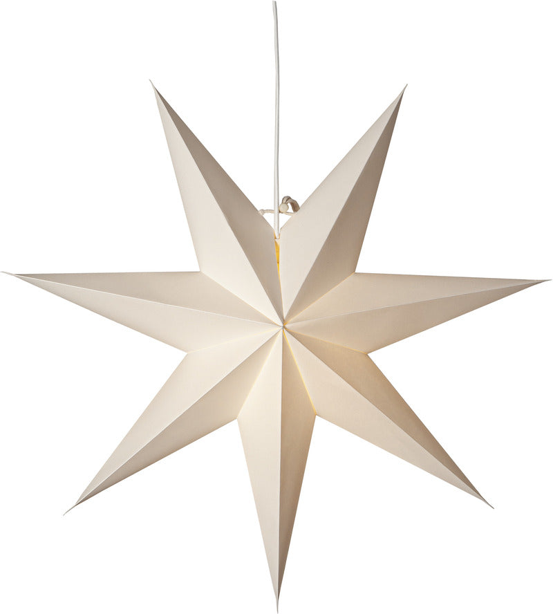 Star Trading - Christmas Star - Paper Star Plain - White - 45 cm