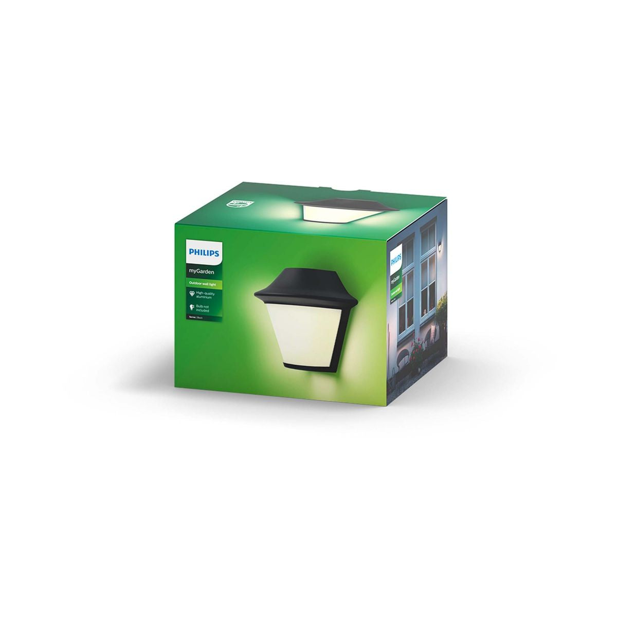 Philips - Serres væglanterne sort 1x42W 230V