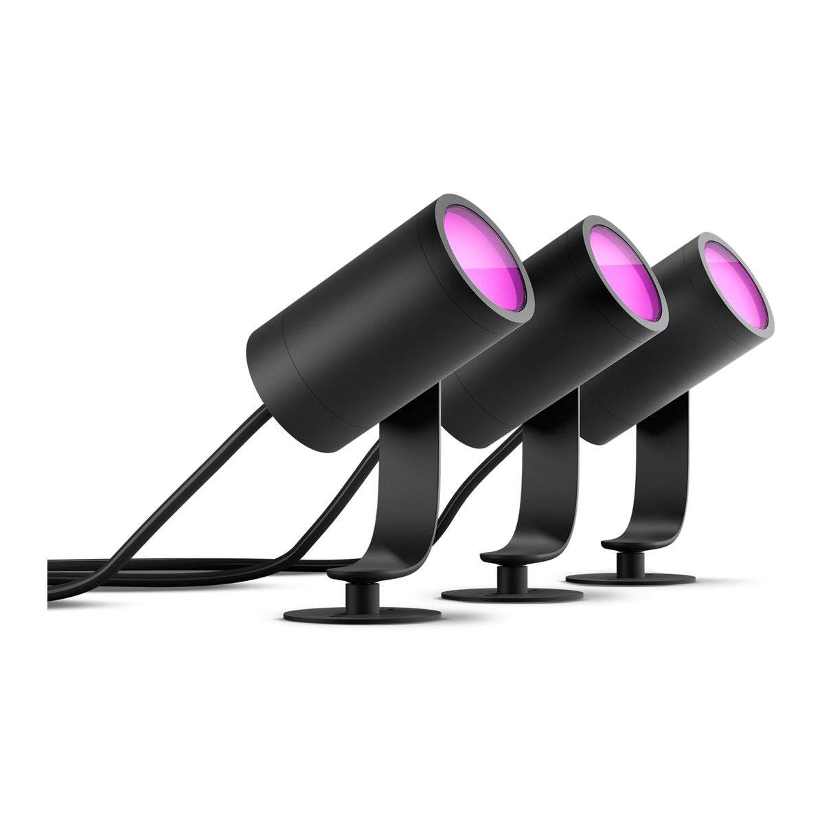 Philips - Lily Hue base unit spike black 3x8W 24V