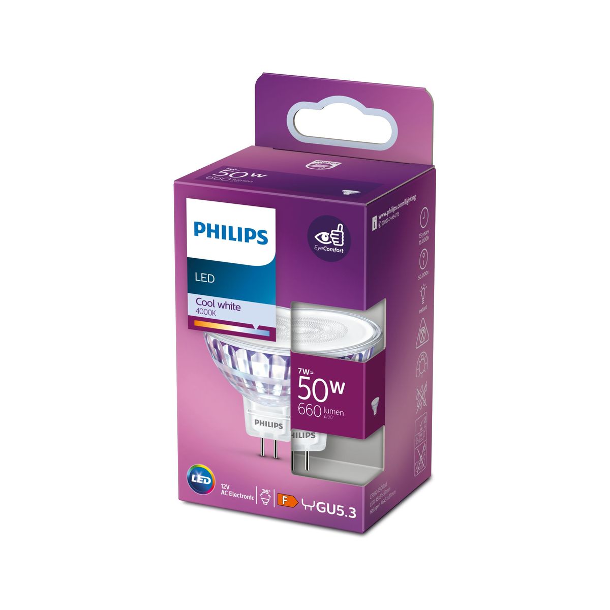Philips - LED 50W MR16 CW 36D RF ND SRT4