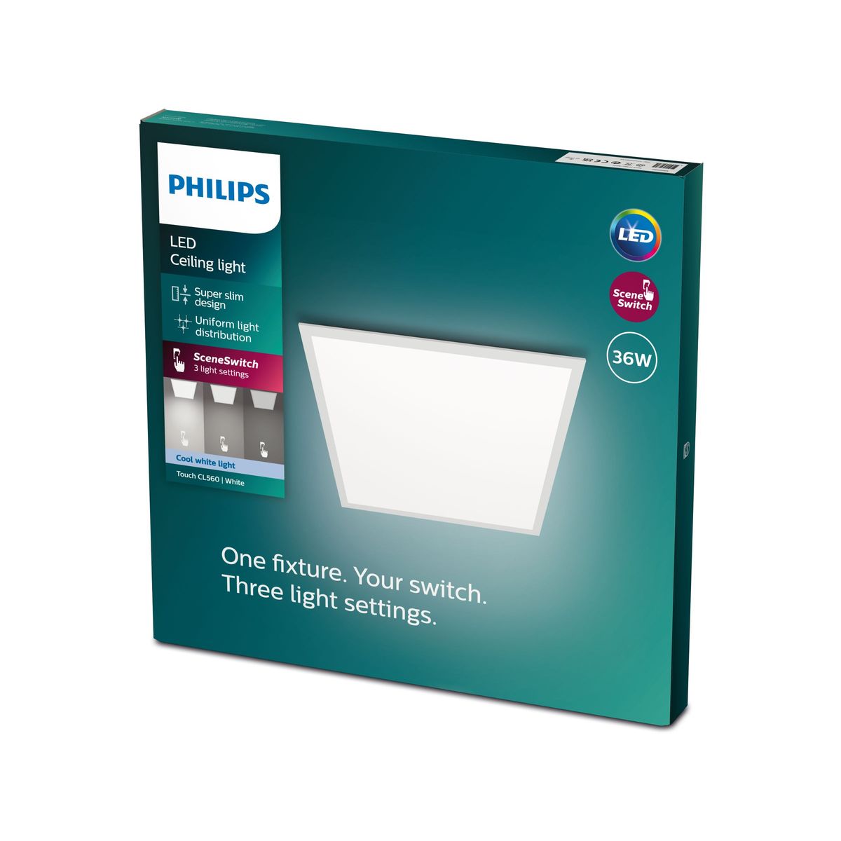 Philips - Touch ceiling CL560 SS SQ 36W 40K W HV06