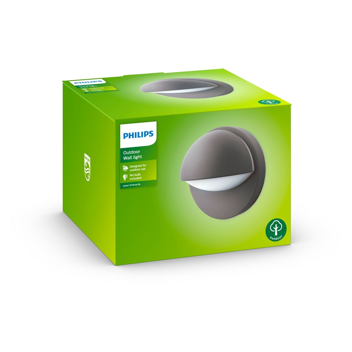 Philips - June wall lantern anthracite 1x12W