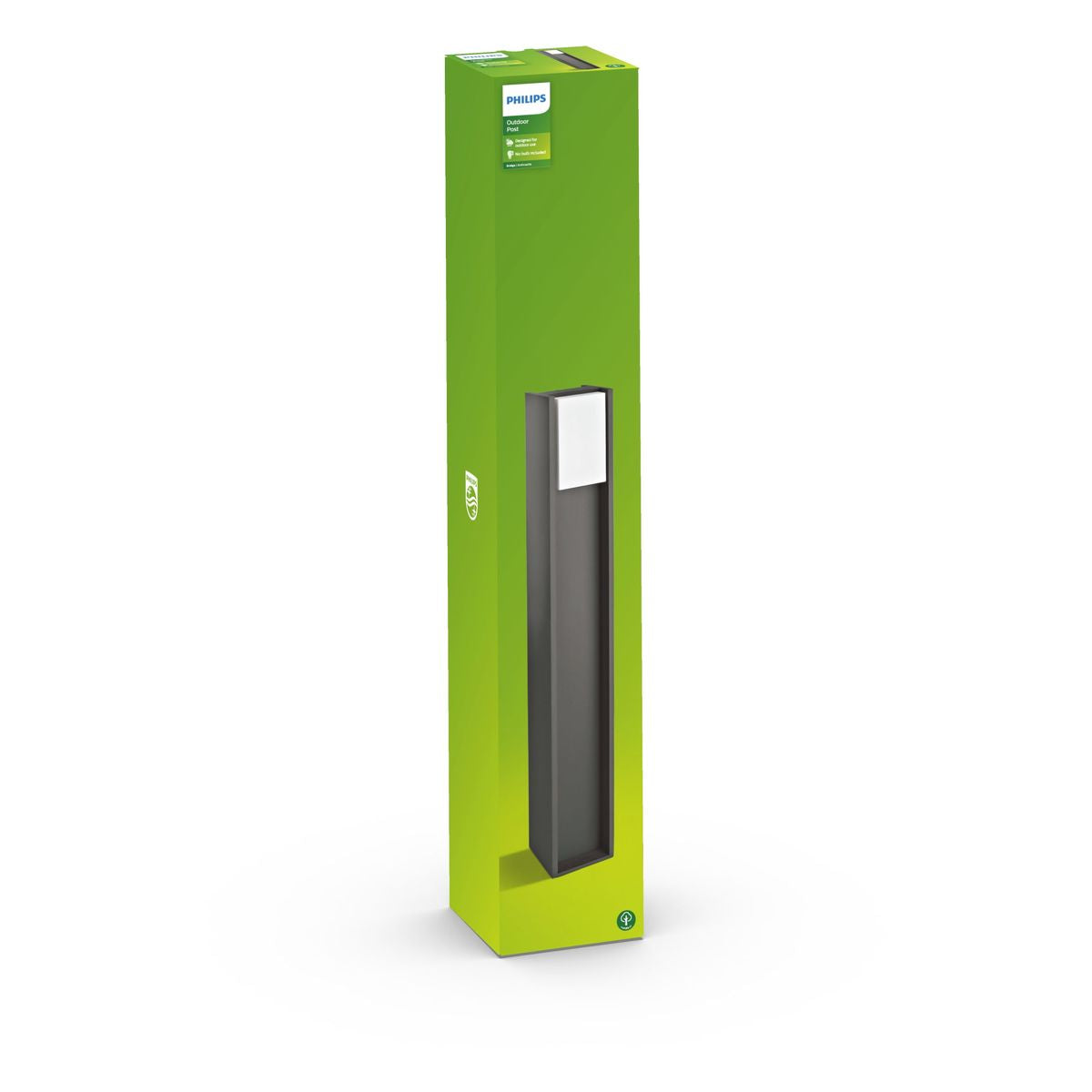 Philips - Brostolpe antracit 1x14W 230V