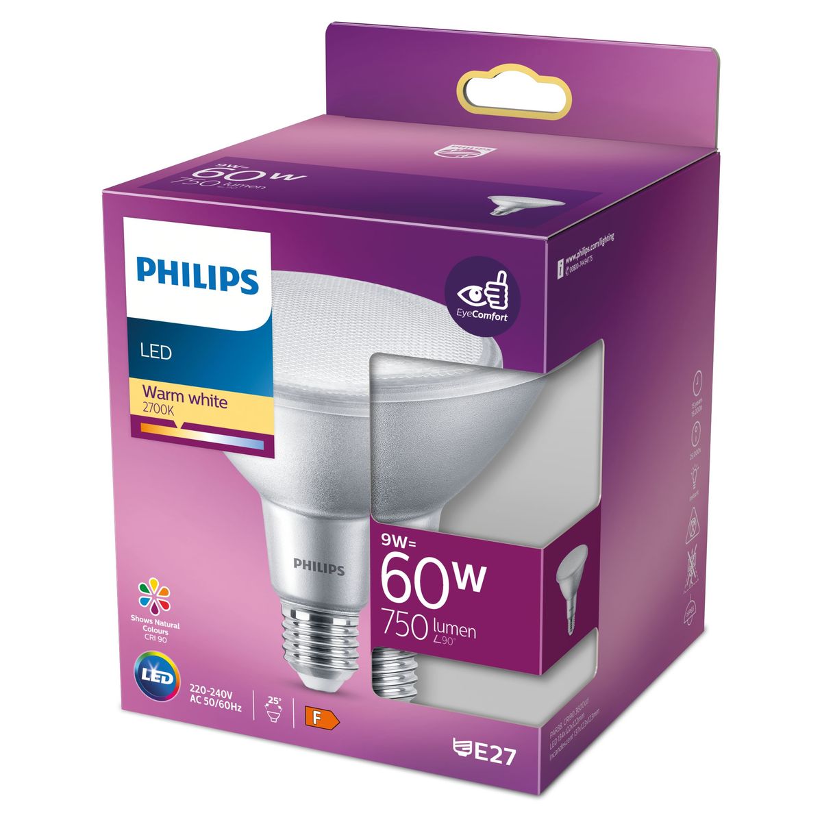 Philips - LED Classic 60W PAR38 WW 25D ND 1PF/4