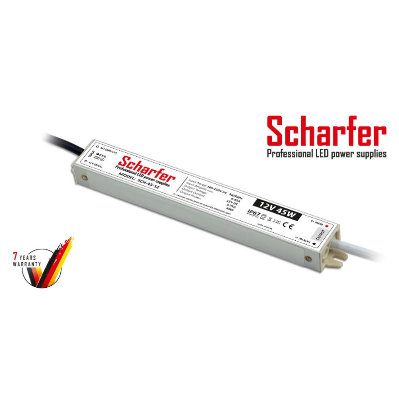 Transformer 230V AC til 12V DC 45W