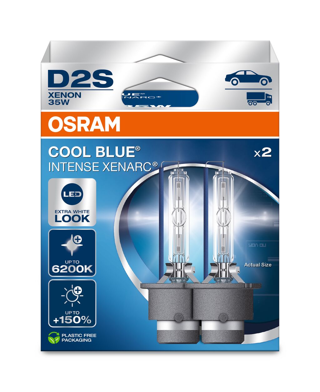 OSRAM - D2S HID forlygtepære - 2-PAK
