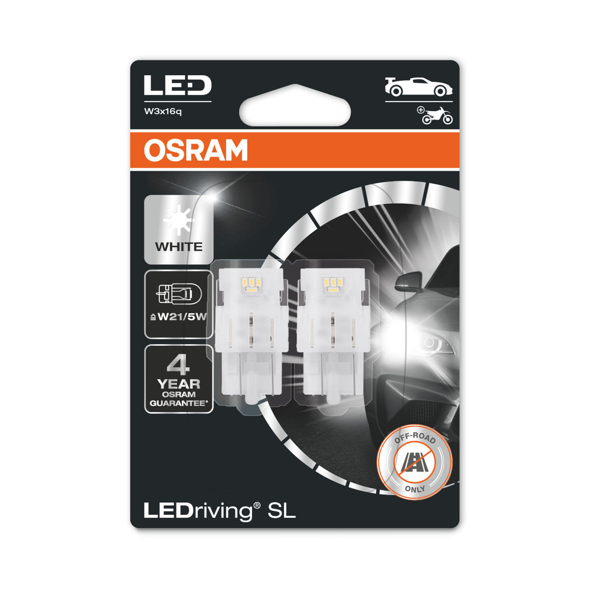 OSRAM LEDriving SL - Offroad W21-5W - hvid