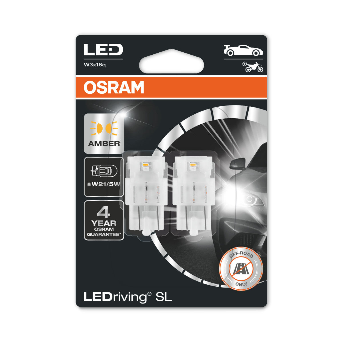 OSRAM LEDriving SL - Offroad W21-5W - gul