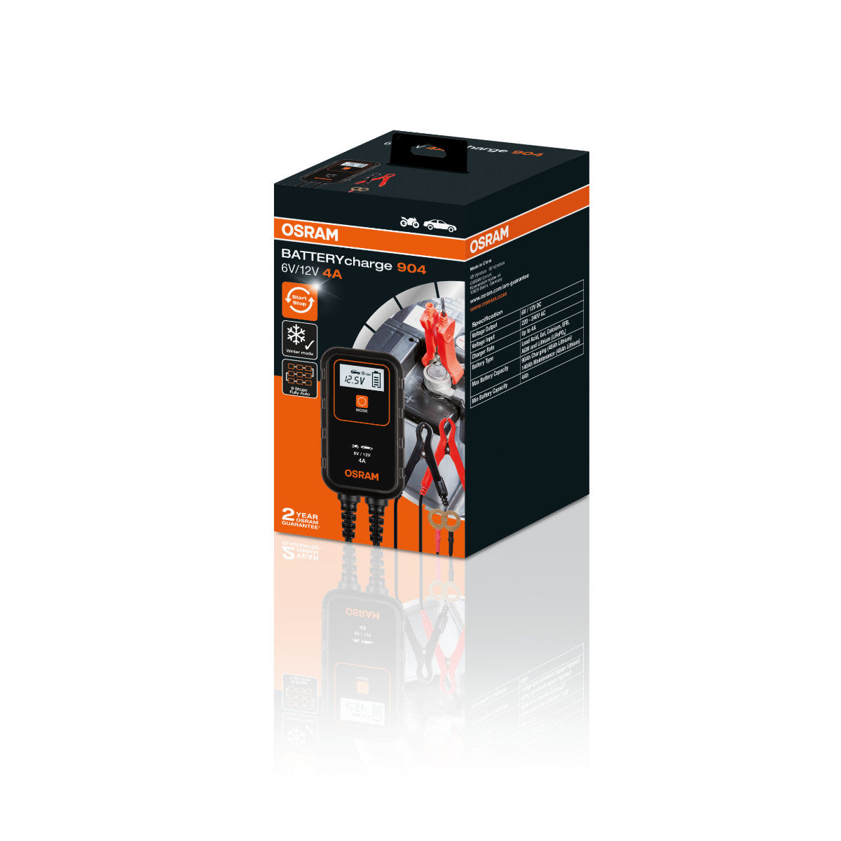 OSRAM Batteriopladning - 904 Smart Battery Charger