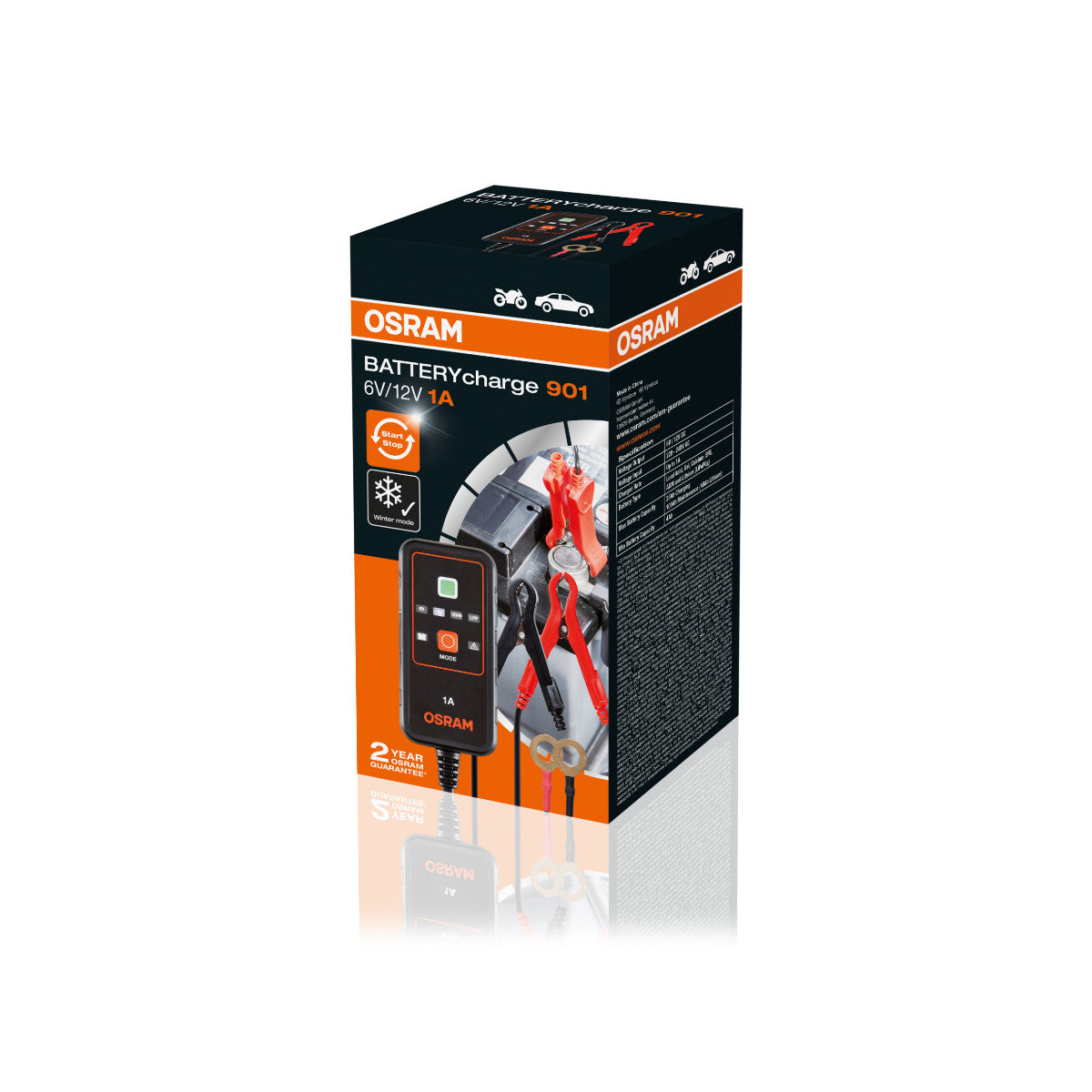 OSRAM Batteriopladning - 901 Smart Battery Charger