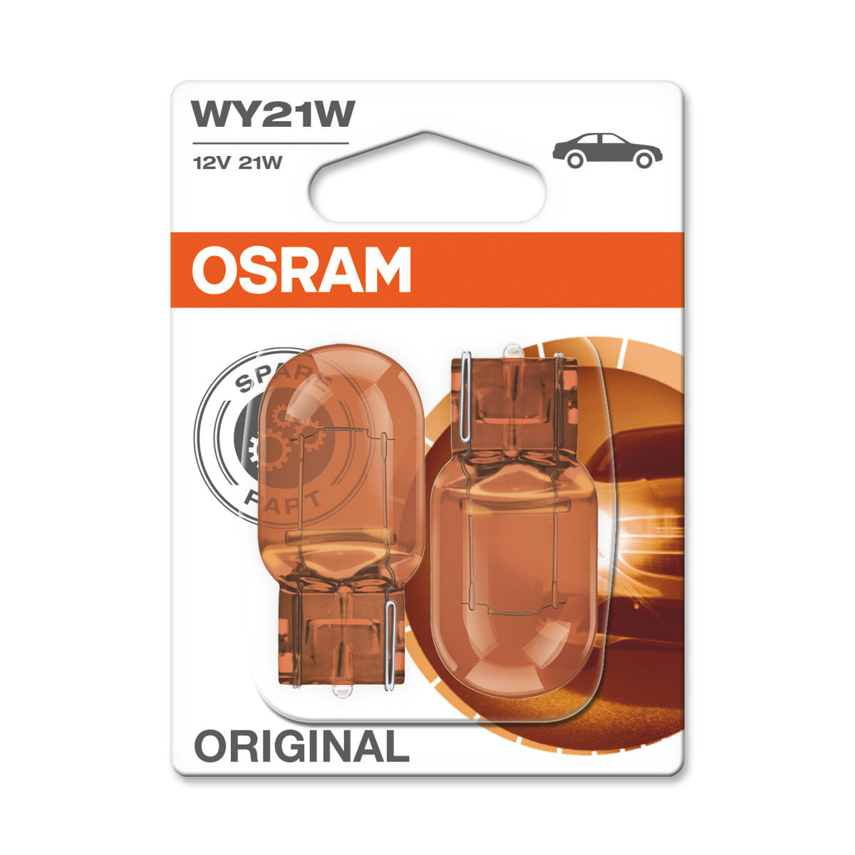 OSRAM ORIGINAL - KILEFODSTYKKE - W21W - WX3x16D Hjælpepære