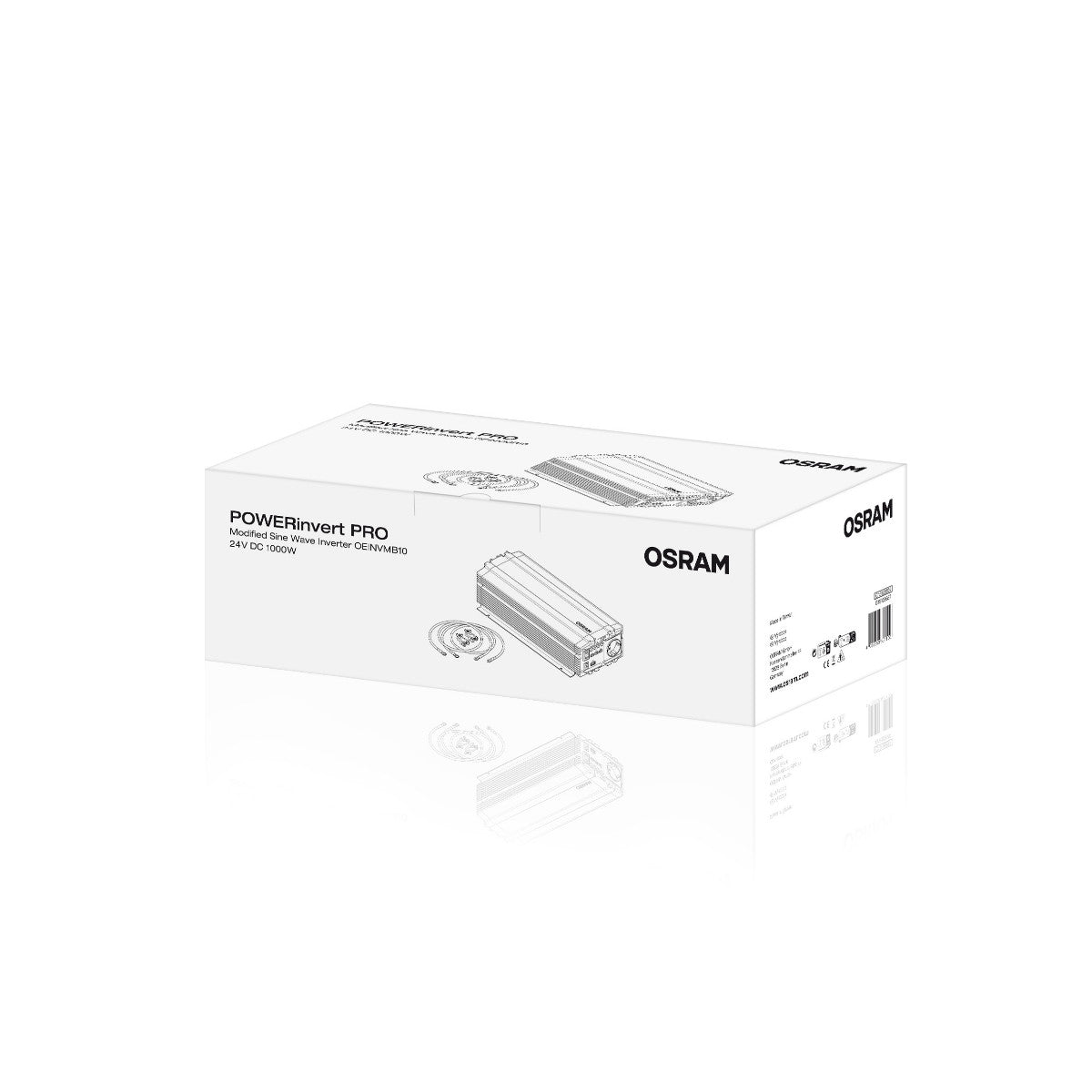 OSRAM Modificeret Sine Wave Inverter 24V DC 1000W