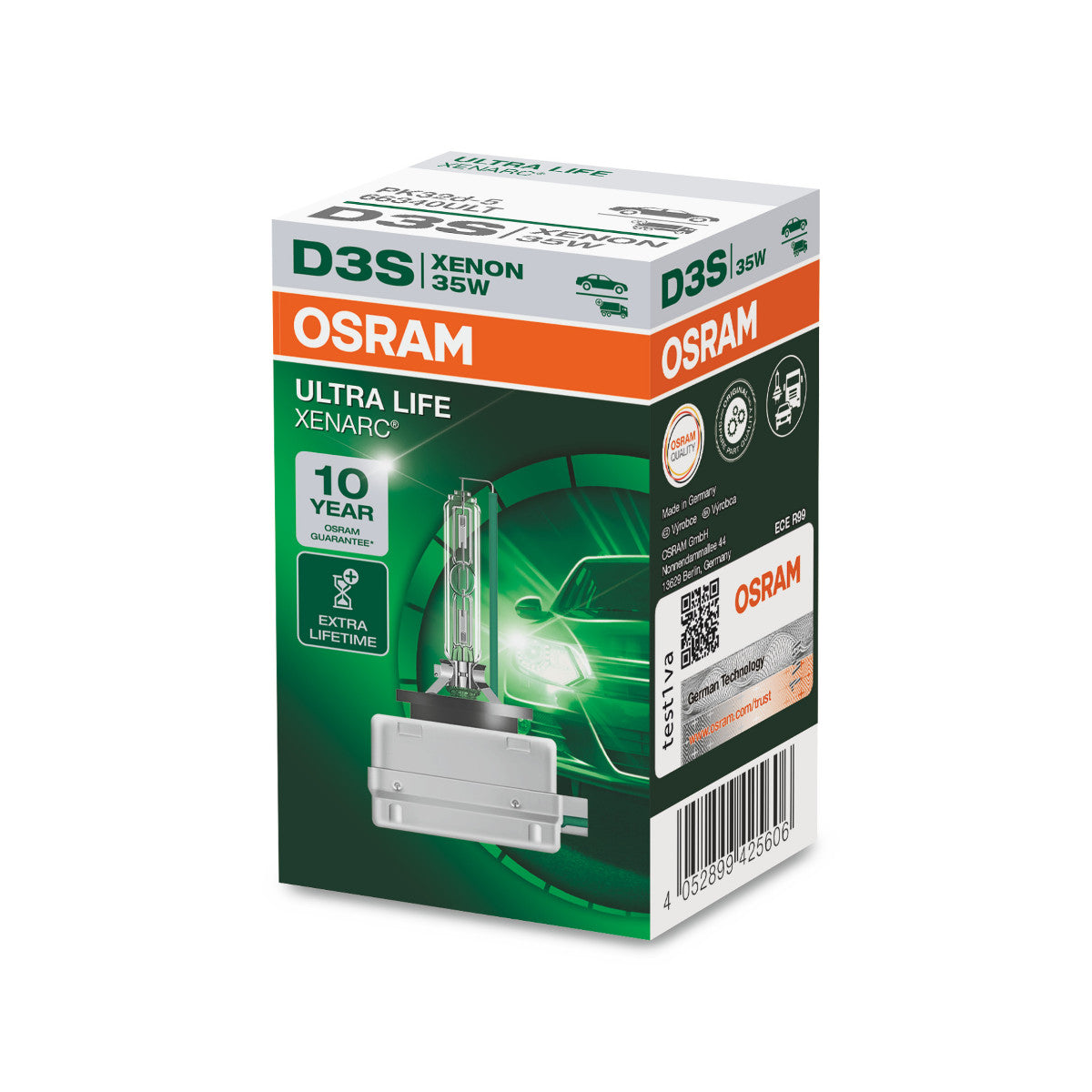 Osram Xenarc Ultra Life - D3S HID -forlygter - 1 -pakke