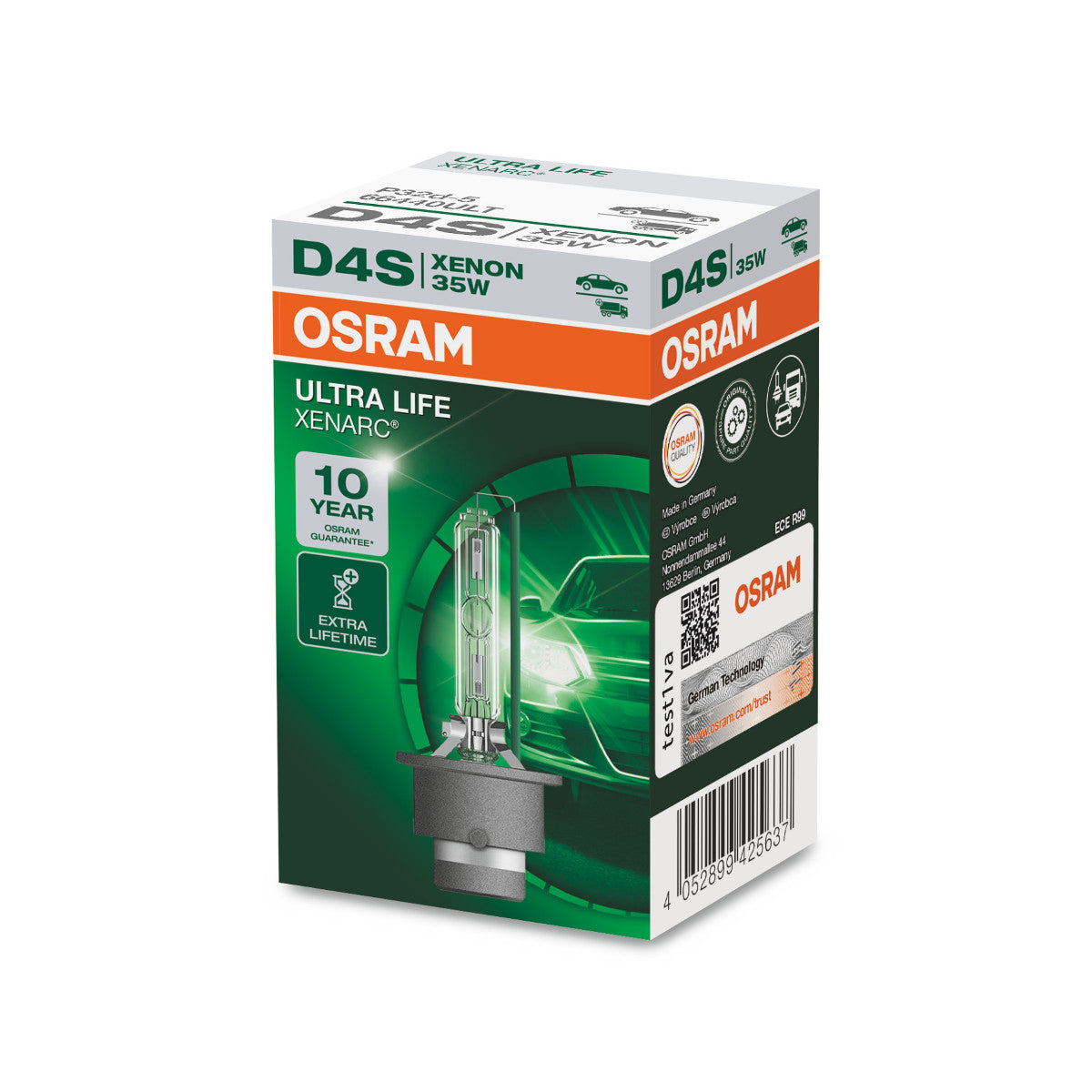 Osram Xenarc Ultra Life - D4S HID -forlygter - 1 -pakke