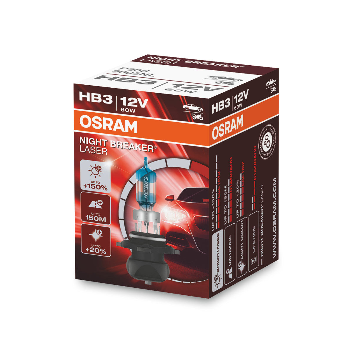 OSRAM Night Breaker® Laser HB3 foldningsboks
