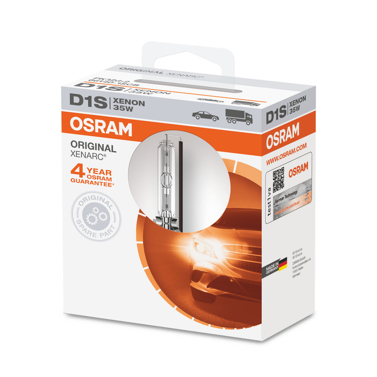 Osram Xenarc Original - D1S HID -forlygter - 1 -pakke