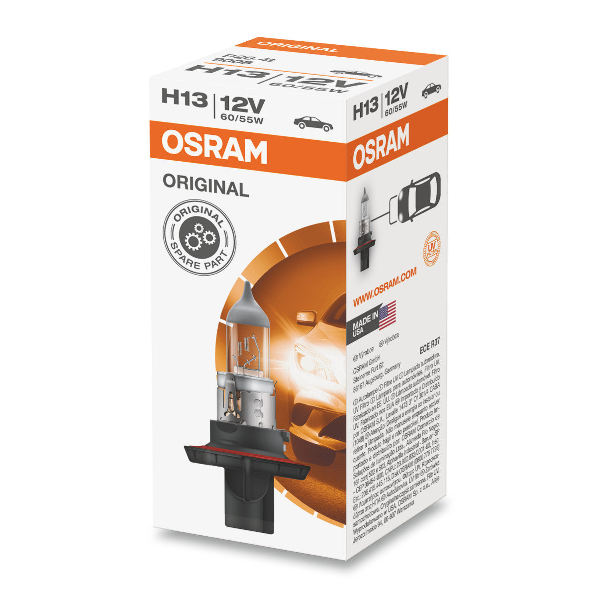 OSRAM Original Line - H13 - 12 V - 6055 W - Halogen forlygter lampe