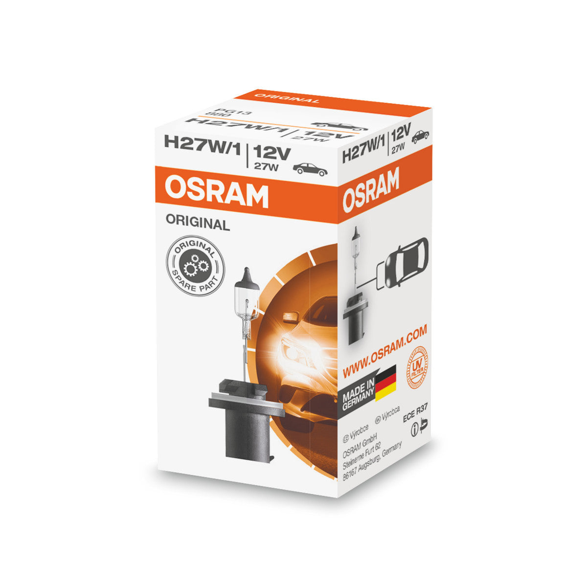 OSRAM Original Line - H27-1W - 12 V - 27 W - Halogen forlygte lampe