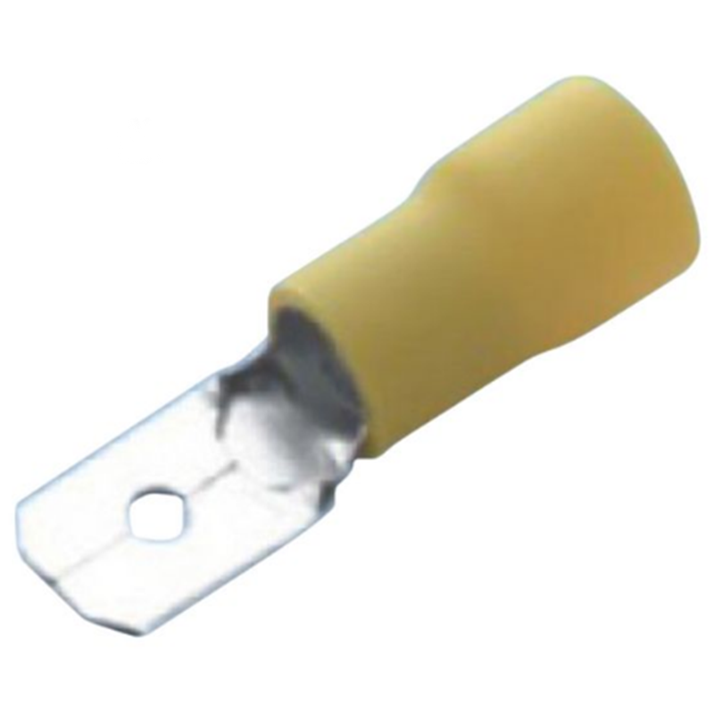 Bladstift vinyl gul 6,3 x 0,8 mm - 10 stk