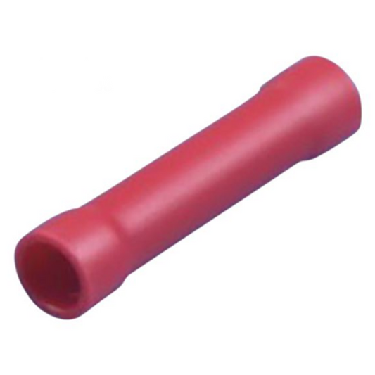 Splejsebøsning Kobber 1,9 mm rød - 10 stk