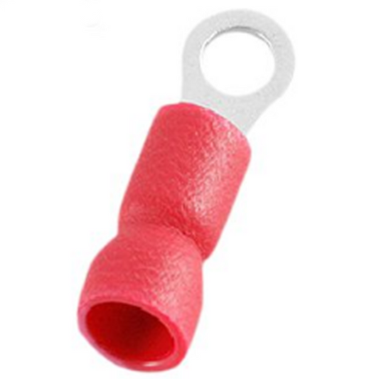 Ring kabelsko Rød 6,4mm 1/4 1,5mm2 - 10 stk