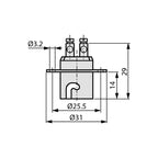 Lampestik BA15D Metal