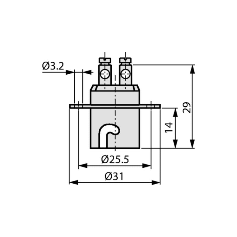 Lampefod Ba15d metal