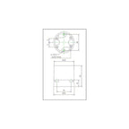 Lamper Socket E27 50mm keramik hvid