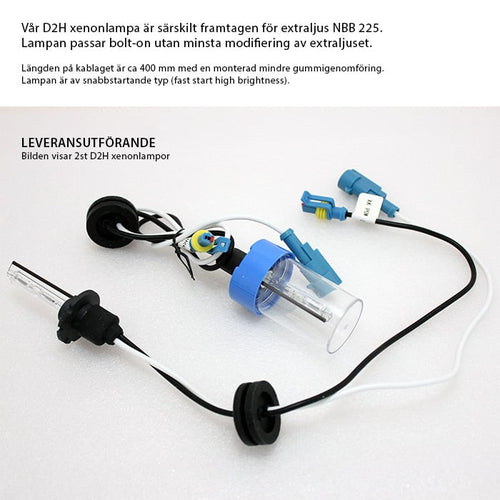 D2H Xenon lampe 50-70W Speedstart | Ekstra lys