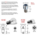 BA15S | 1156 LED Baggrundslys 10W
