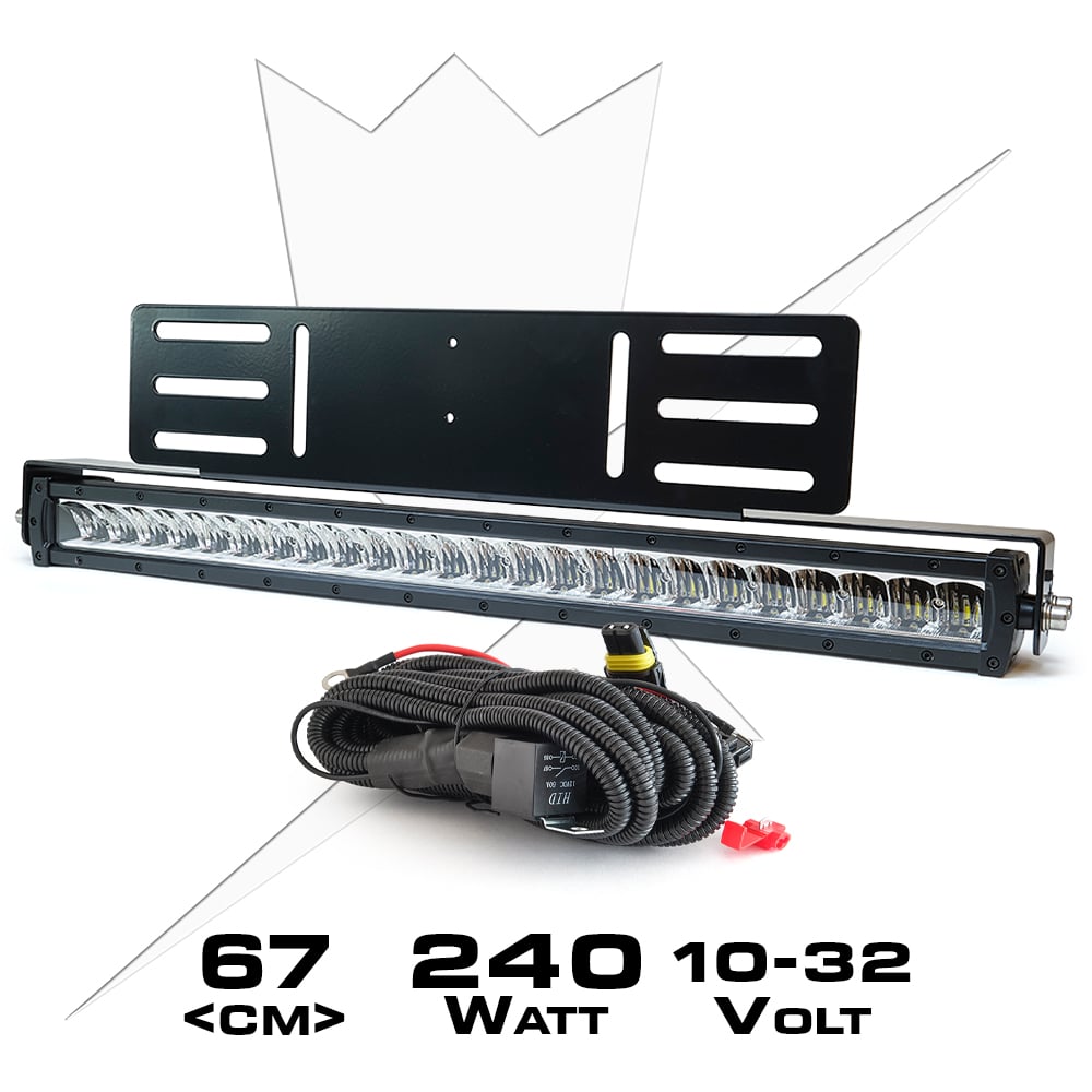 Led rampe Pakke LUXTAR® X24 Spot - Forsænket | 240W