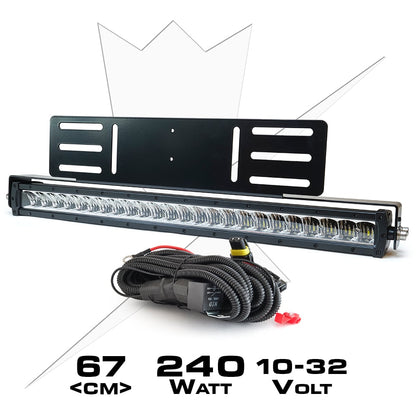 Led rampe Pakke LUXTAR® X24 Spot - Forsænket | 240W