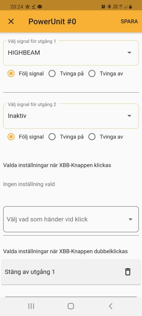 XBB Smart knap