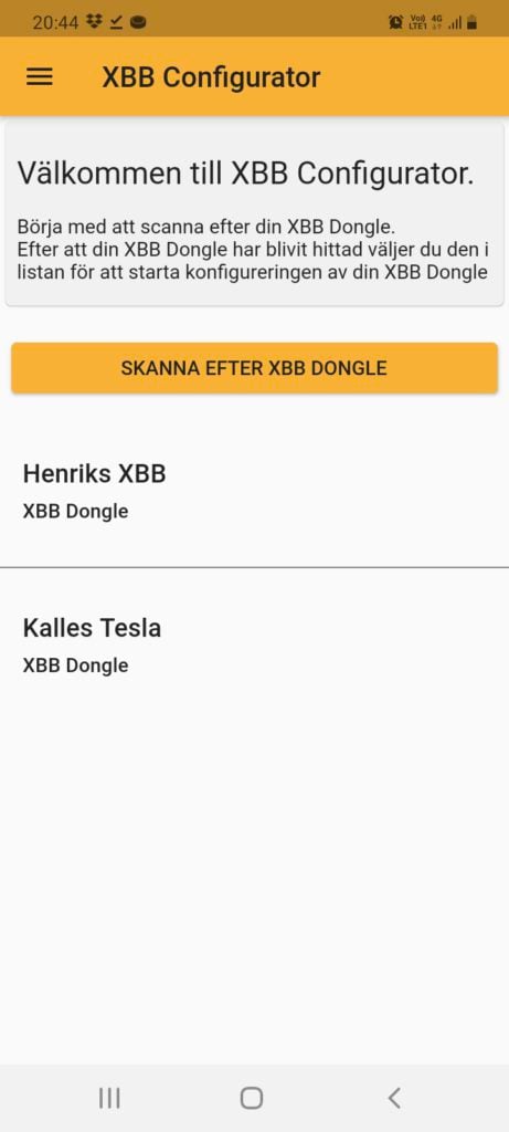 XBB Smart knap
