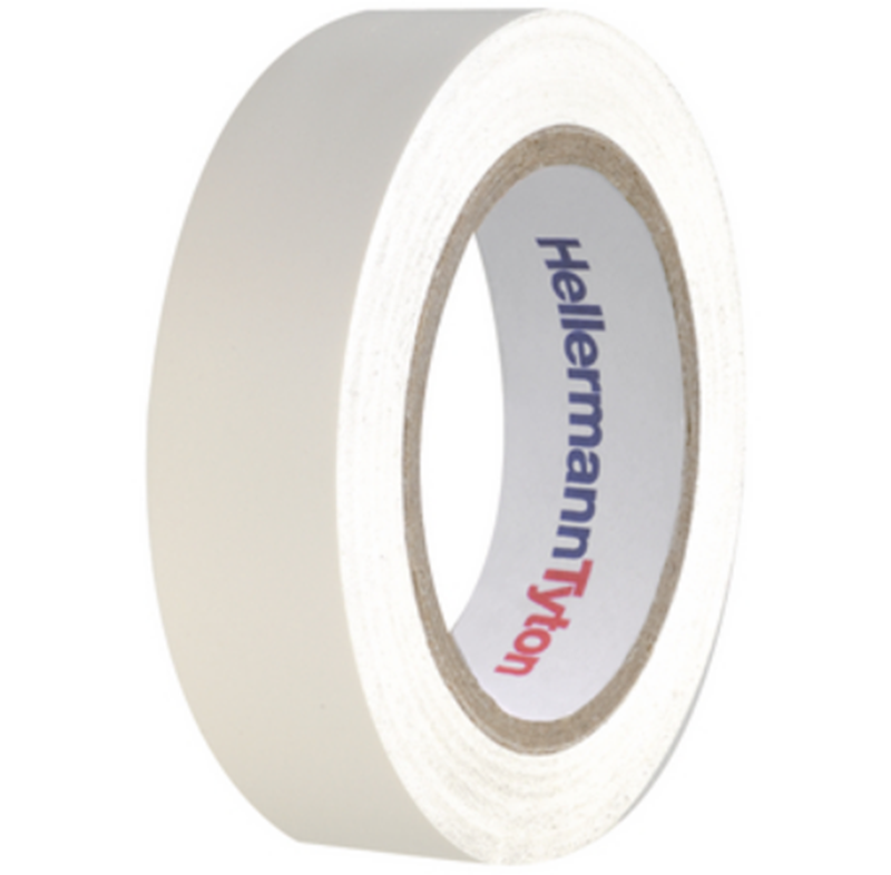 El-tape PVC 15mm x 10m Hvid