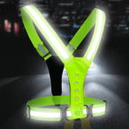 LED Reflex Vest - Sportglo White & Red