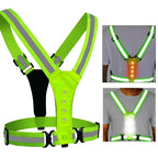 LED Reflex Vest - Sportglo White & Red