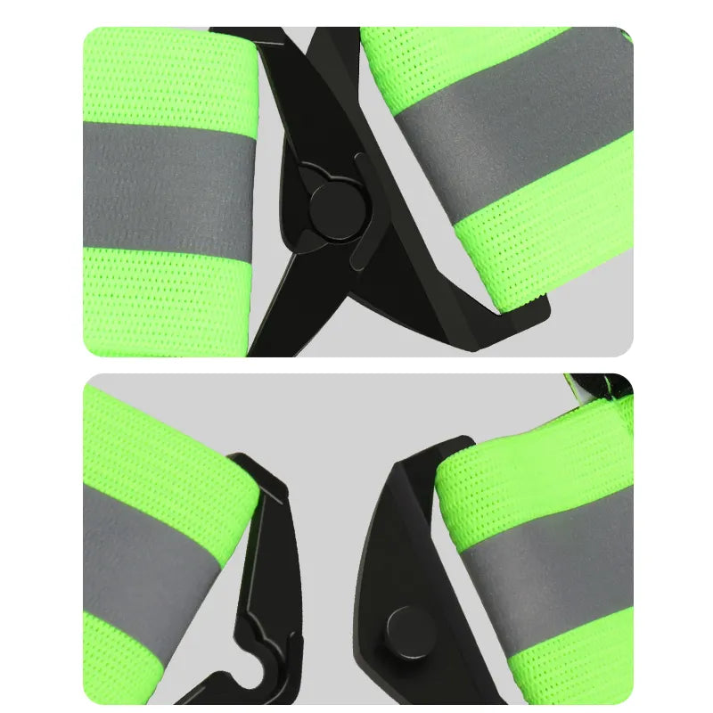 LED Refleksvest - SportGlo Hvid & Rød