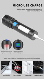 LED -lommelygte - Ultraflash XHP & COB