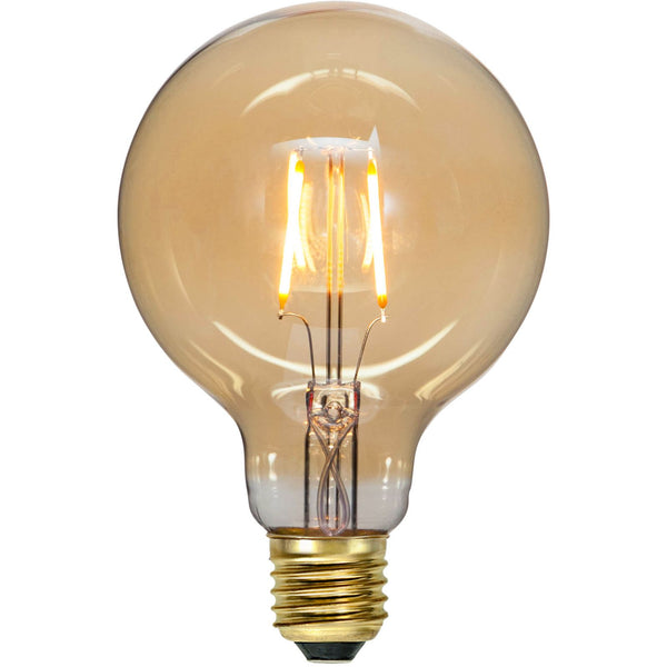 Star Trading - LED LAMP E27 G95 PLAIN AMBER - 0,75W - 2000K