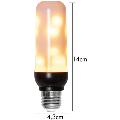 Star Trading - LED LAMP E27 T40 Flame - 3,94W - 1800K