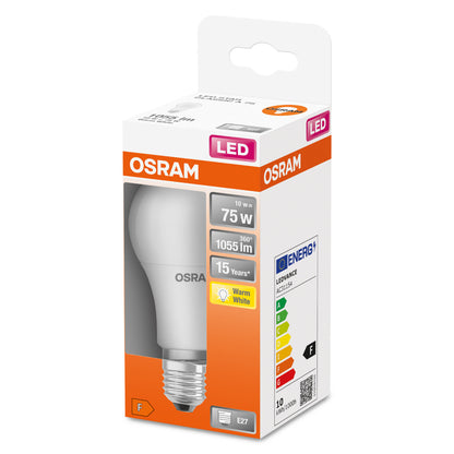 OSRAM LED-LAMPA RUND MATT (75) E27 VARMVIT