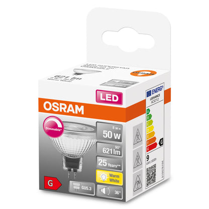 OSRAM LED-LAMPA REFLEKTOR MATT (50) GU5.3 DIM VARMVIT