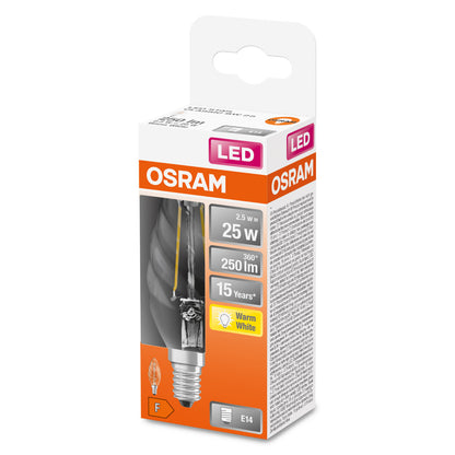 OSRAM LED-LAMPA KRONFORM KLAR (25) E14 VRID