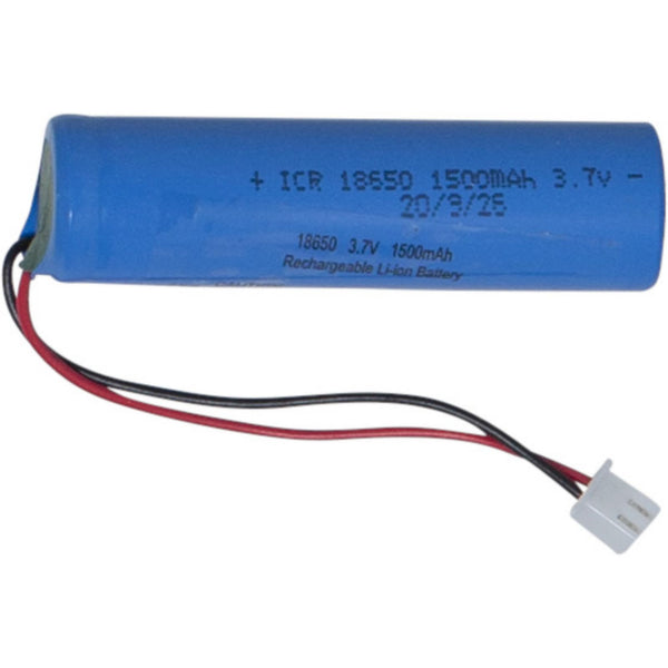 Star Trading - Solar Cell Lighting - Battery 18650 3.7V 1500mAh li -ion JST -PH 2MM -stik - Blå - 6,7 cm