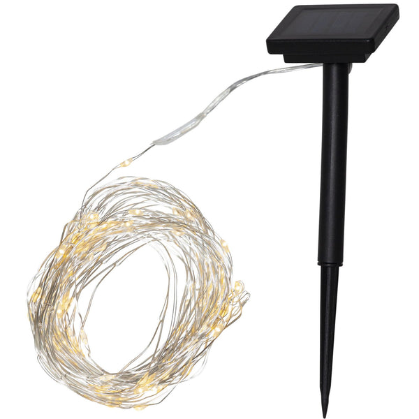 Star trading - Solcellebelysning - Solcellecellepropa dugfald - sølv - 0,5 cm