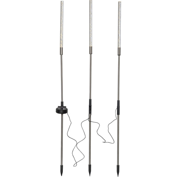 Star trading - solcellebelysning - Solcelle -dekoration boblende 3 -pin - gennemsigtig - 83 cm