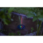 Star Trading - Solcellebelysning - Solcelle dekoration Fountain - Sort - 10cm Lysfarve RGB (Rød-Grøn-Blå)