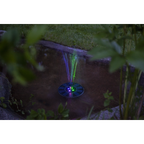 Star Trading - Solcellebelysning - Solcelle dekoration Fountain - Sort - 10cm Lysfarve RGB (Rød-Grøn-Blå)